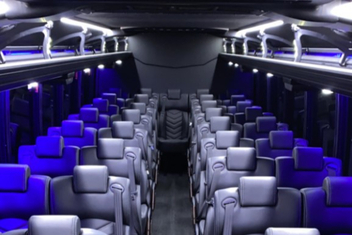 Fayetteville Charter Bus Interior