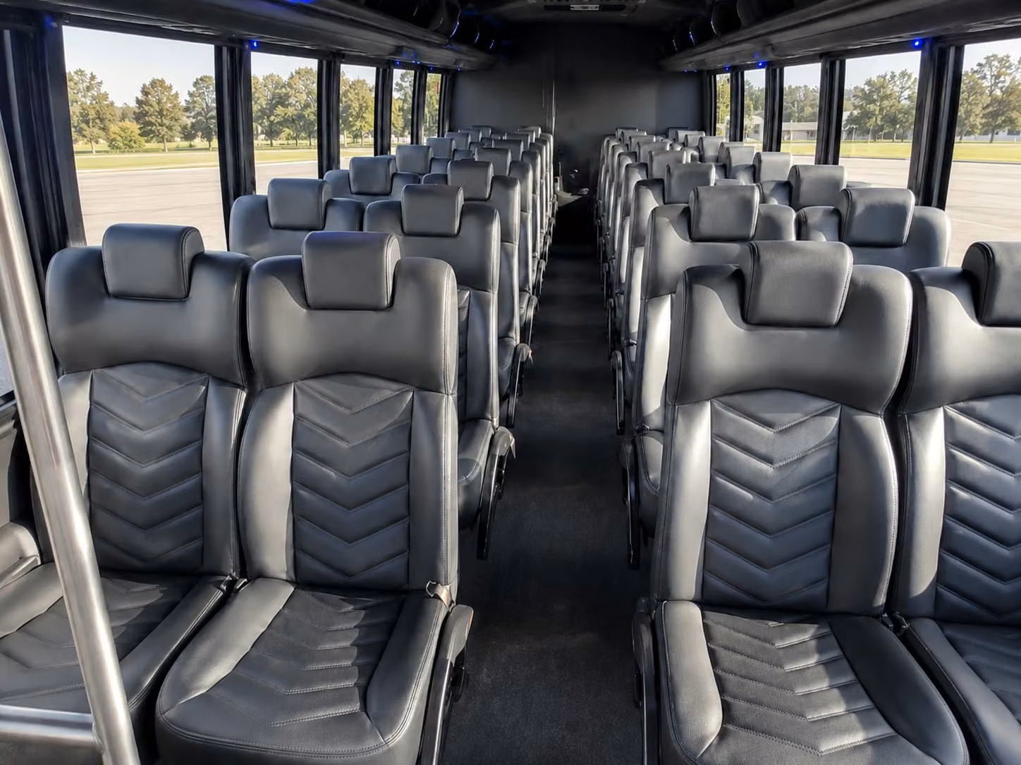 15 passenger minibus interior