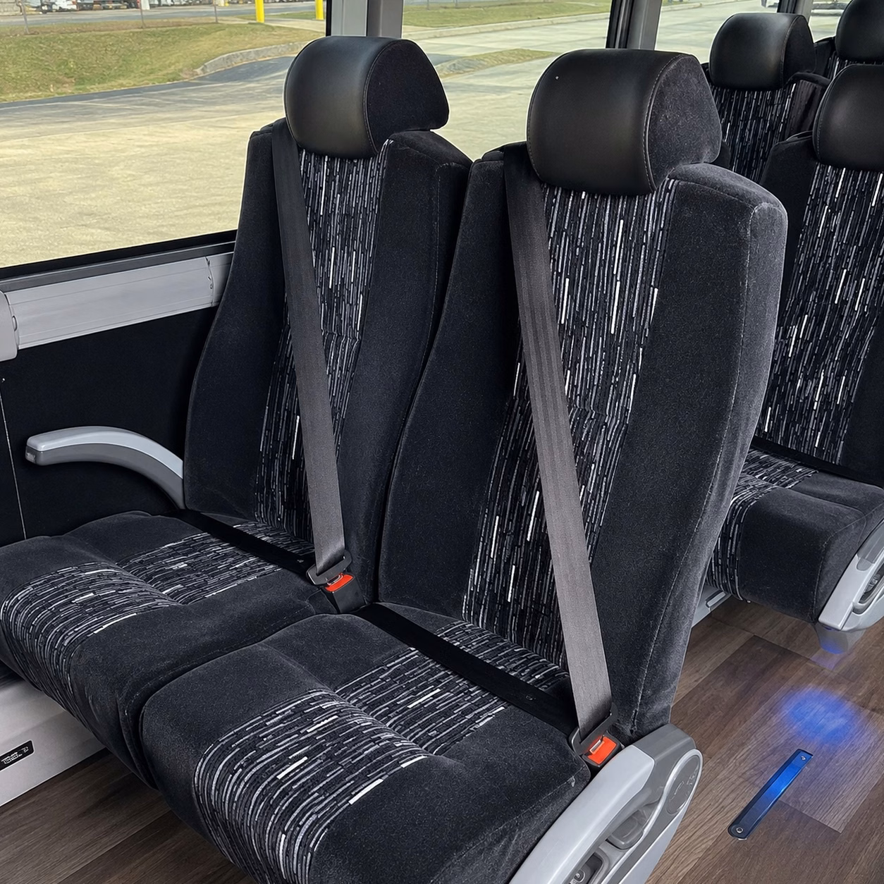 fayetteville charter bus interior