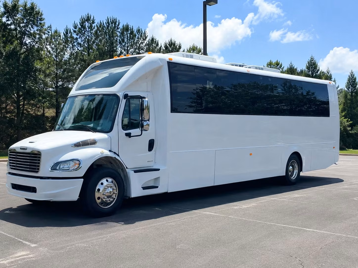prom homecoming bus rentals in fayetteville